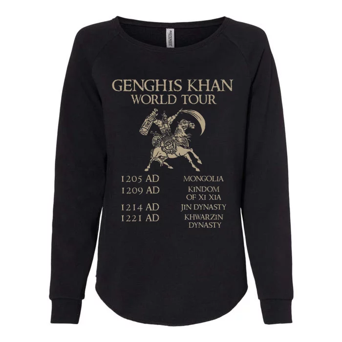 Genghis Khan Historic Mongol Asian History Womens California Wash Sweatshirt