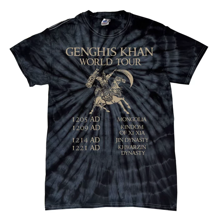 Genghis Khan Historic Mongol Asian History Tie-Dye T-Shirt