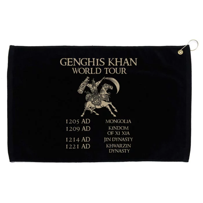 Genghis Khan Historic Mongol Asian History Grommeted Golf Towel