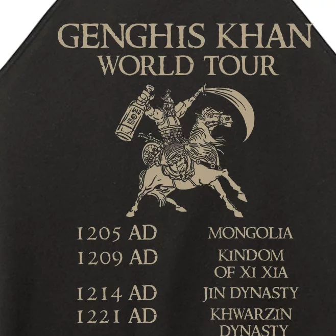 Genghis Khan Historic Mongol Asian History Women’s Perfect Tri Rocker Tank