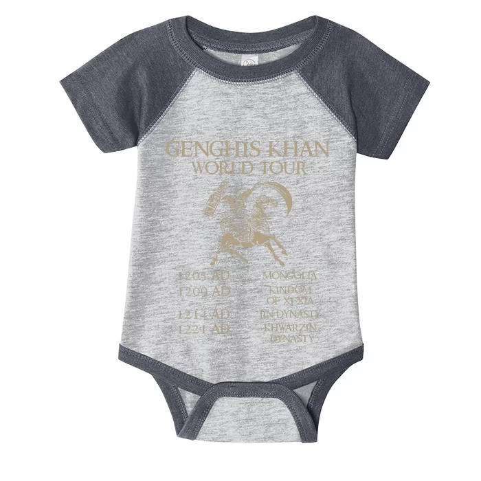 Genghis Khan Historic Mongol Asian History Infant Baby Jersey Bodysuit