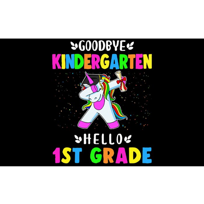 Goodbye Kindergarten Hello First Grade Unicorn Bumper Sticker