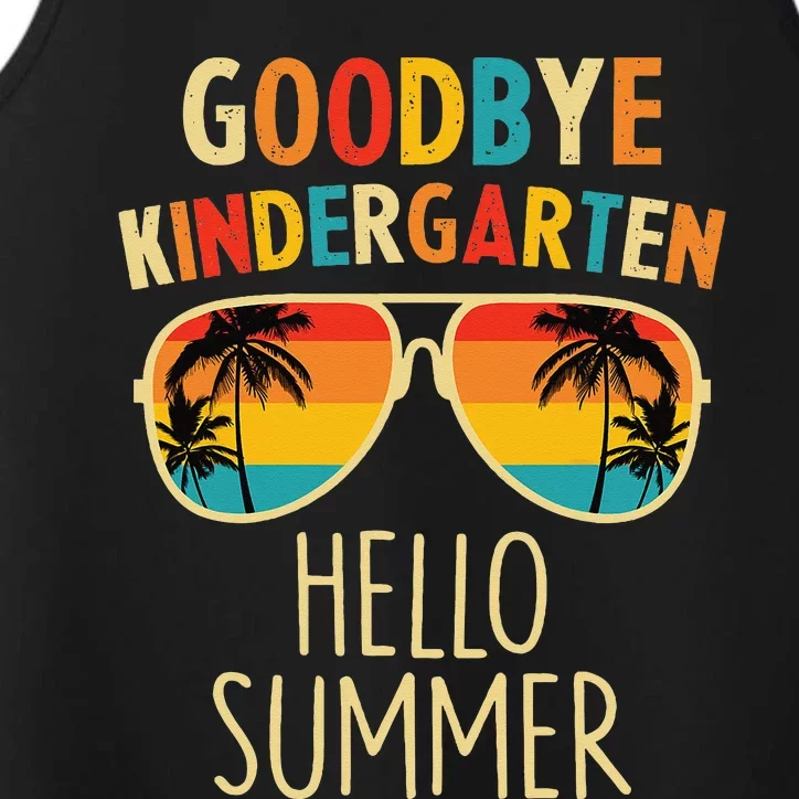 Goodbye Kindergarten Hello Summer Last Day Graduation Performance Tank