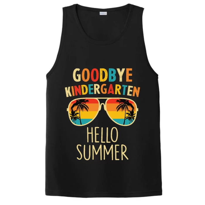 Goodbye Kindergarten Hello Summer Last Day Graduation Performance Tank