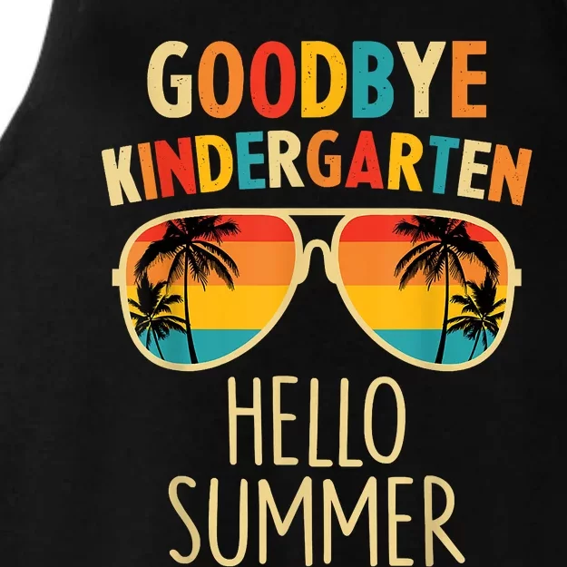 Goodbye Kindergarten Hello Summer Last Day Graduation Ladies Tri-Blend Wicking Tank