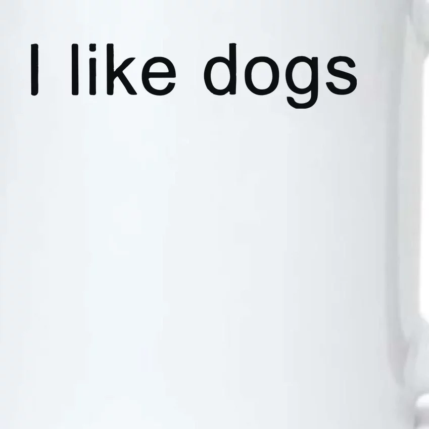 George Kittle I Like Dogs Black Color Changing Mug