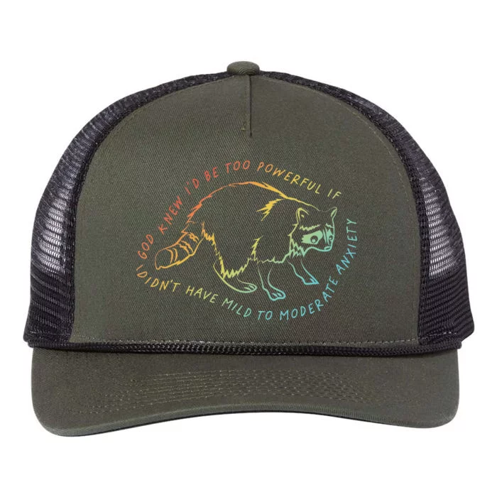 God Knew ID Be Too Powerful If I DidnT Have Mild Retro Rope Trucker Hat Cap