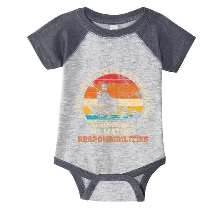 Go Kayaking Ignore Mature Responsibilities Infant Baby Jersey Bodysuit