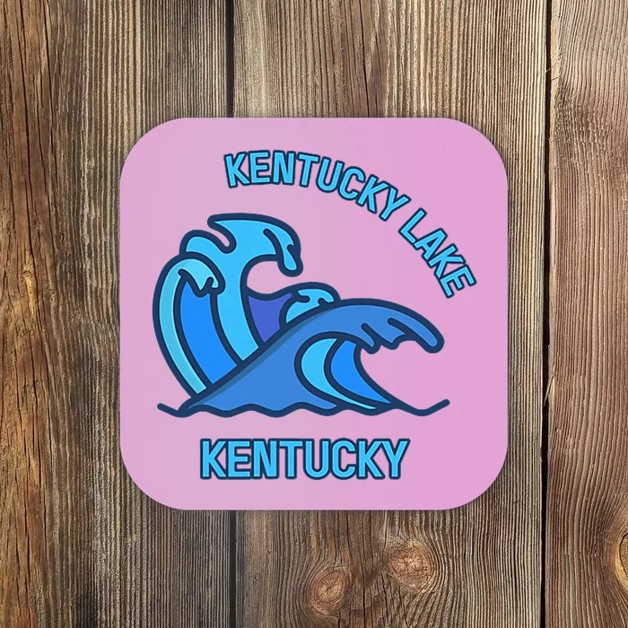 Graphic Kentucky Lake Kentucky Pocket Wave Souvenir Coaster