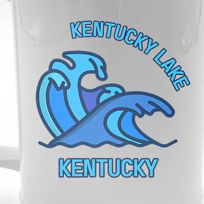 Graphic Kentucky Lake Kentucky Pocket Wave Souvenir Front & Back Beer Stein