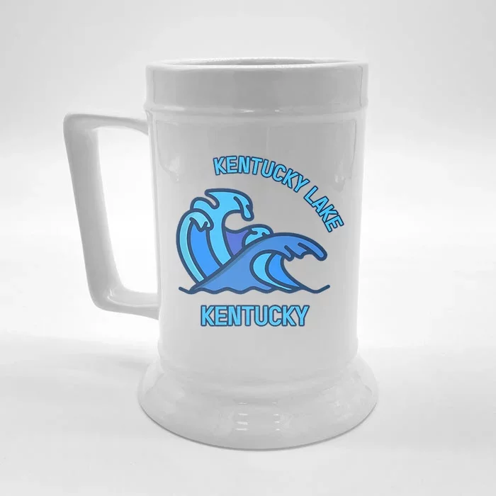 Graphic Kentucky Lake Kentucky Pocket Wave Souvenir Front & Back Beer Stein