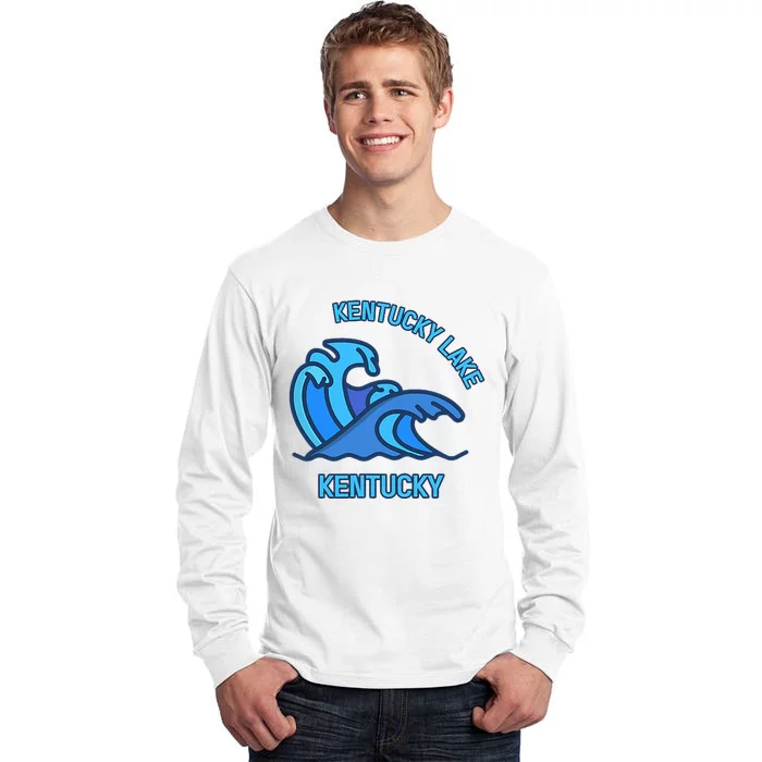 Graphic Kentucky Lake Kentucky Pocket Wave Souvenir Tall Long Sleeve T-Shirt