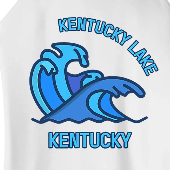 Graphic Kentucky Lake Kentucky Pocket Wave Souvenir Women’s Perfect Tri Rocker Tank