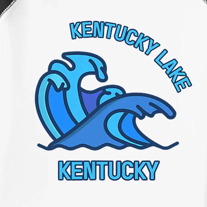 Graphic Kentucky Lake Kentucky Pocket Wave Souvenir Infant Baby Jersey Bodysuit