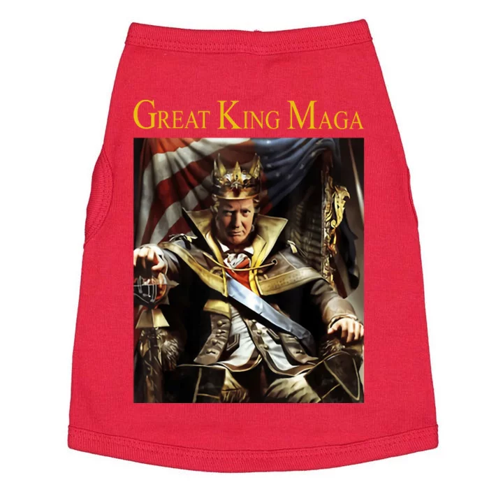 Great King Maga Donald Trump Throne Doggie Tank