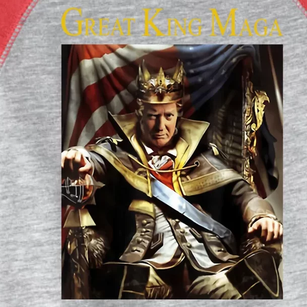 Great King Maga Donald Trump Throne Toddler Fine Jersey T-Shirt