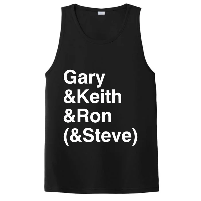 Gary Keith Ron Steve Performance Tank