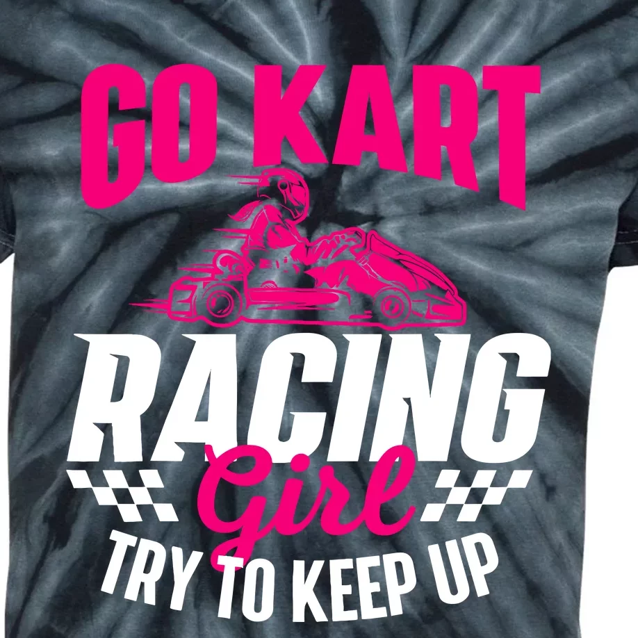 Go Kart Racing Girl Go Karting Lover Go Cart Racing Kids Tie-Dye T-Shirt