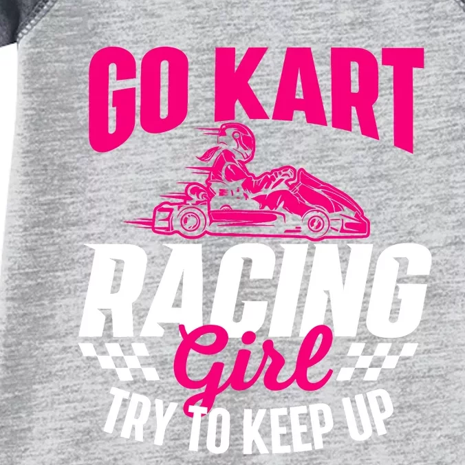 Go Kart Racing Girl Go Karting Lover Go Cart Racing Infant Baby Jersey Bodysuit