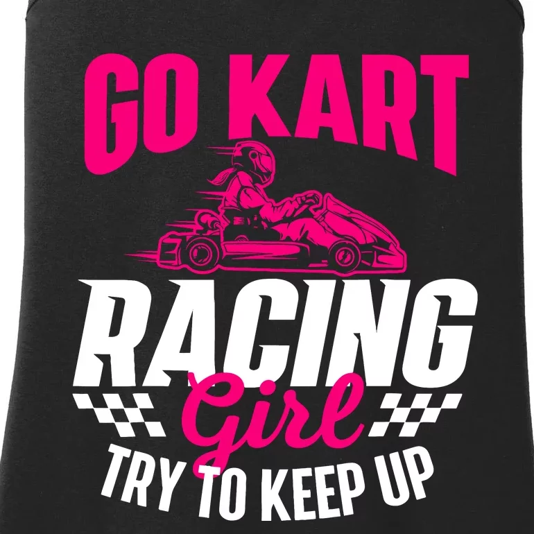 Go Kart Racing Girl Go Karting Lover Go Cart Racing Ladies Essential Tank