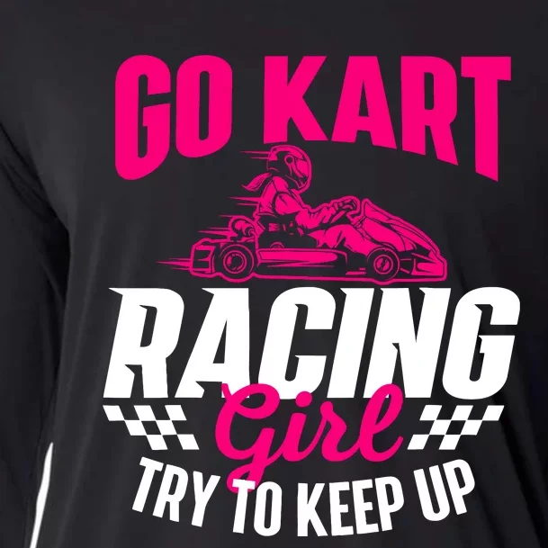 Go Kart Racing Girl Go Karting Lover Go Cart Racing Cooling Performance Long Sleeve Crew