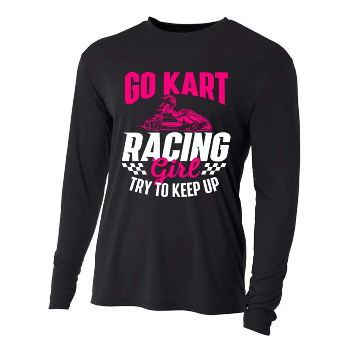 Go Kart Racing Girl Go Karting Lover Go Cart Racing Cooling Performance Long Sleeve Crew