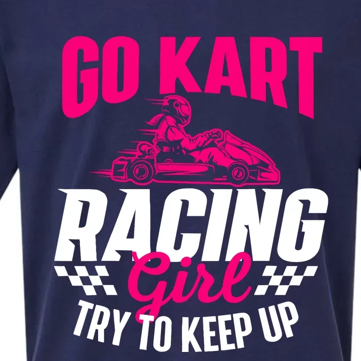 Go Kart Racing Girl Go Karting Lover Go Cart Racing Sueded Cloud Jersey T-Shirt