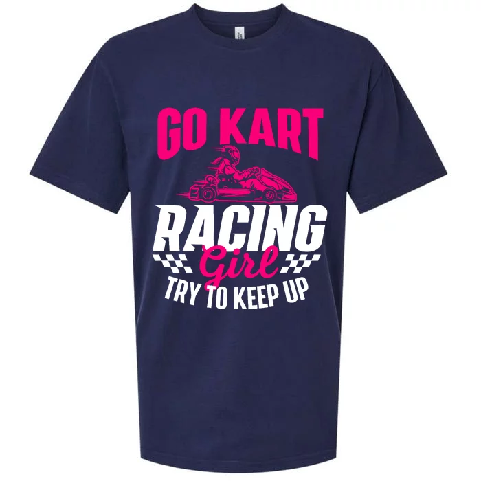 Go Kart Racing Girl Go Karting Lover Go Cart Racing Sueded Cloud Jersey T-Shirt