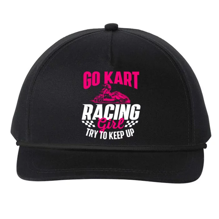 Go Kart Racing Girl Go Karting Lover Go Cart Racing Snapback Five-Panel Rope Hat