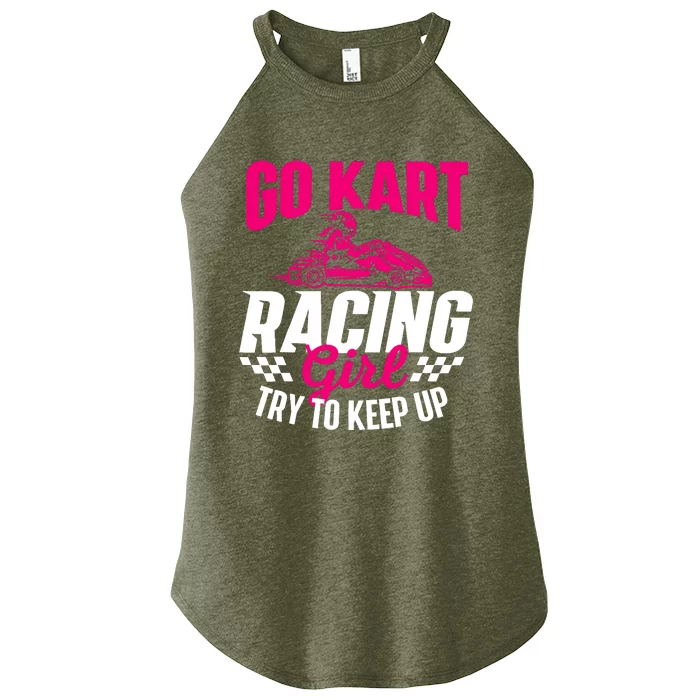 Go Kart Racing Girl Go Karting Lover Go Cart Racing Women’s Perfect Tri Rocker Tank