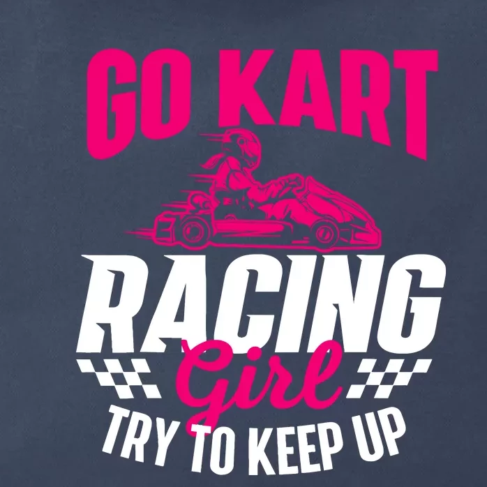 Go Kart Racing Girl Go Karting Lover Go Cart Racing Zip Tote Bag