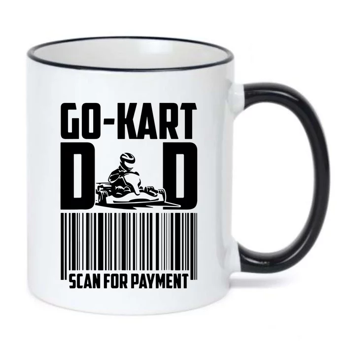 Go Kart Racing Dad Payment Karting Gocart Racer Black Color Changing Mug