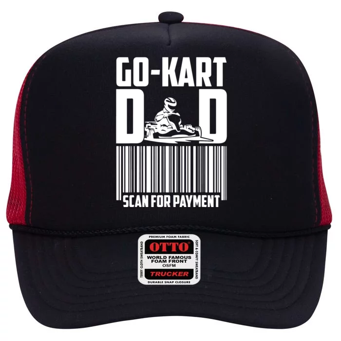 Go Kart Racing Dad Payment Karting Gocart Racer High Crown Mesh Trucker Hat