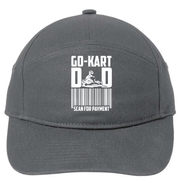 Go Kart Racing Dad Payment Karting Gocart Racer 7-Panel Snapback Hat