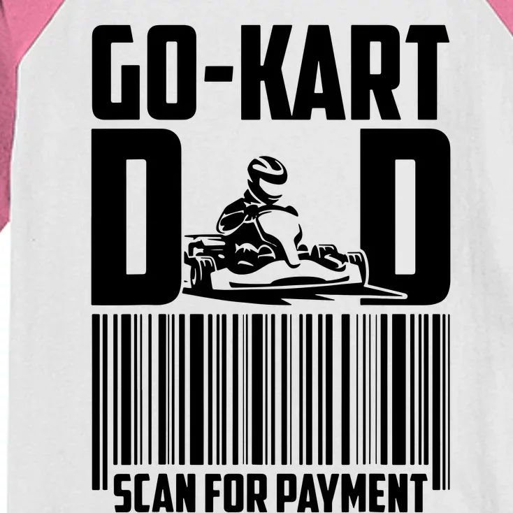 Go Kart Racing Dad Payment Karting Gocart Racer Kids Colorblock Raglan Jersey