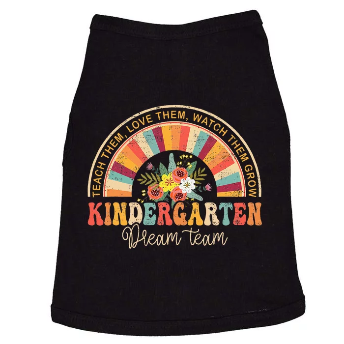 Groovy Kindergarten Vibes Team Back To School Teachers Doggie Tank