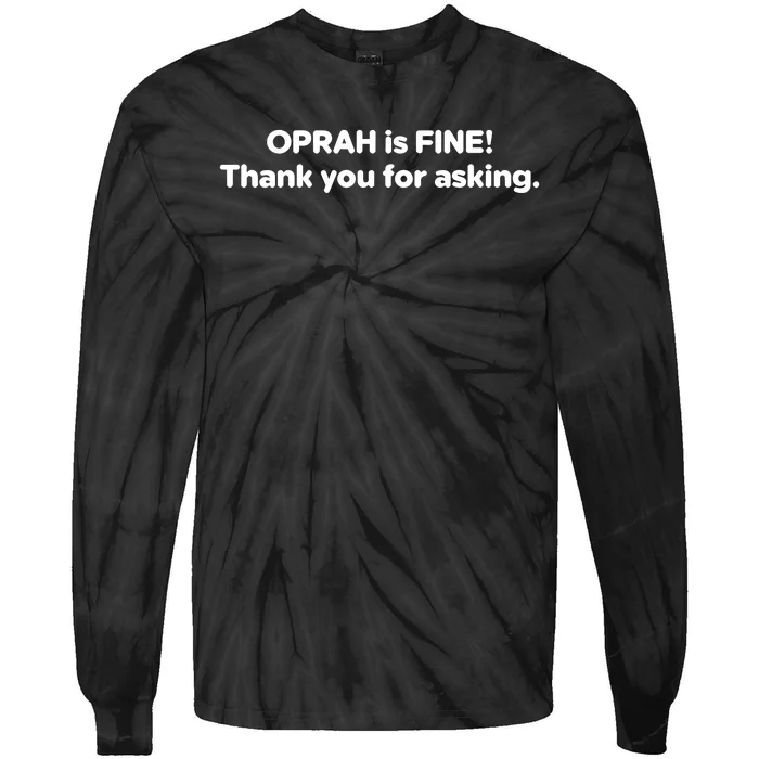 Gayle King Wears Oprah Is Fine Thank You For Asking Tie-Dye Long Sleeve Shirt