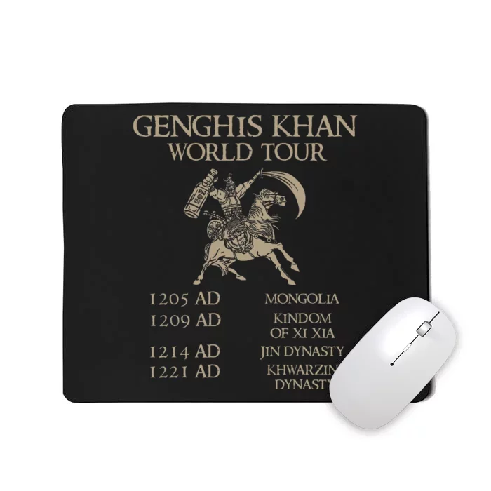 Genghis Khan World Historic Mongol Asian History Mousepad