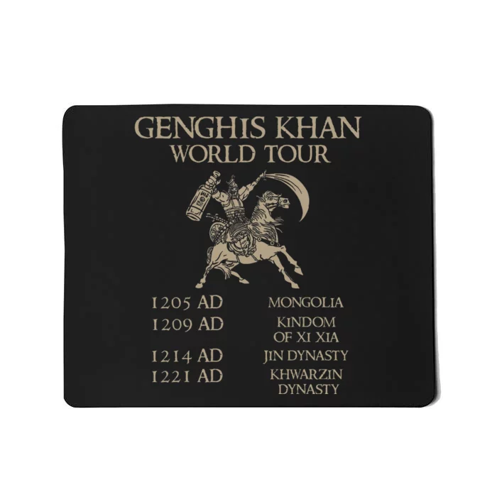 Genghis Khan World Historic Mongol Asian History Mousepad