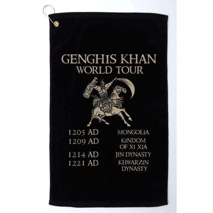 Genghis Khan World Historic Mongol Asian History Platinum Collection Golf Towel