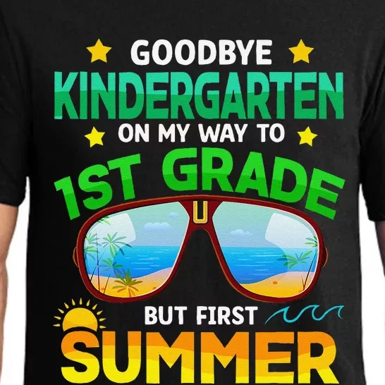 Goodbye Kindergarten Way To 1st Grade Summer Graduation Pajama Set