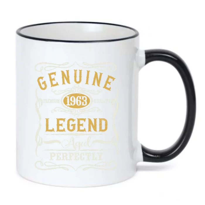 Genuine Legend 1963 60 Year Old 60th Birthday & Women Black Color Changing Mug