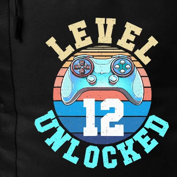 Gamer Level 12 Unlocked Video Game 12th Birthday Daily Commute Backpack