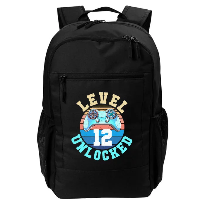 Gamer Level 12 Unlocked Video Game 12th Birthday Daily Commute Backpack