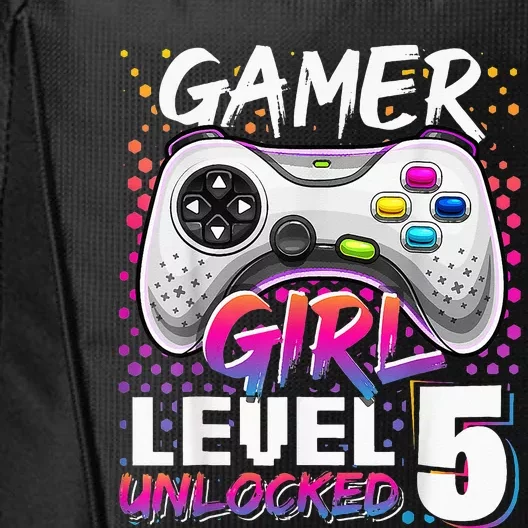 Gamer Level 5 Unlocked Video Game 5th Birthday City Backpack