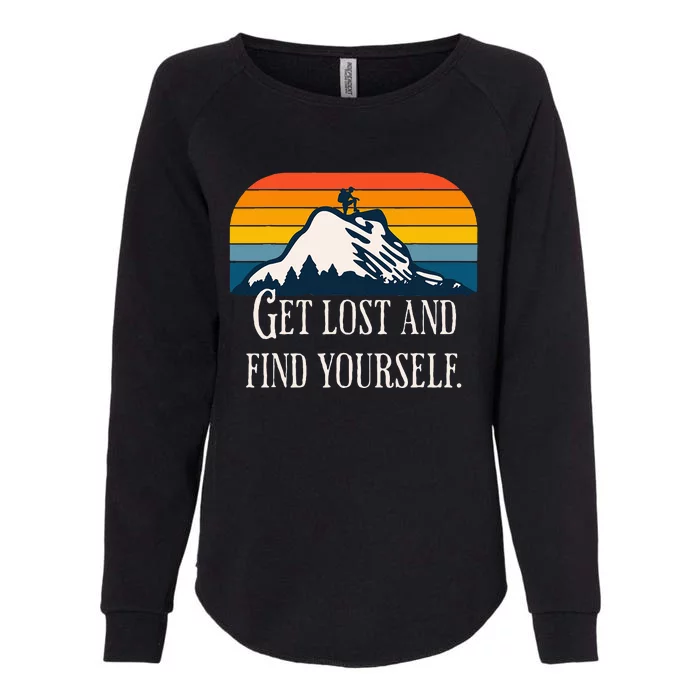 Get Lost And Find Yourself Womens California Wash Sweatshirt