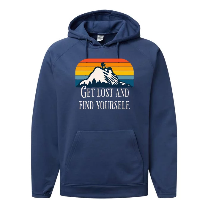 Get Lost And Find Yourself Performance Fleece Hoodie