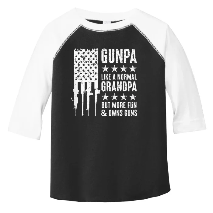 Gunpa Like A Normal Grandpa But More Fun & Owns Guns Toddler Fine Jersey T-Shirt