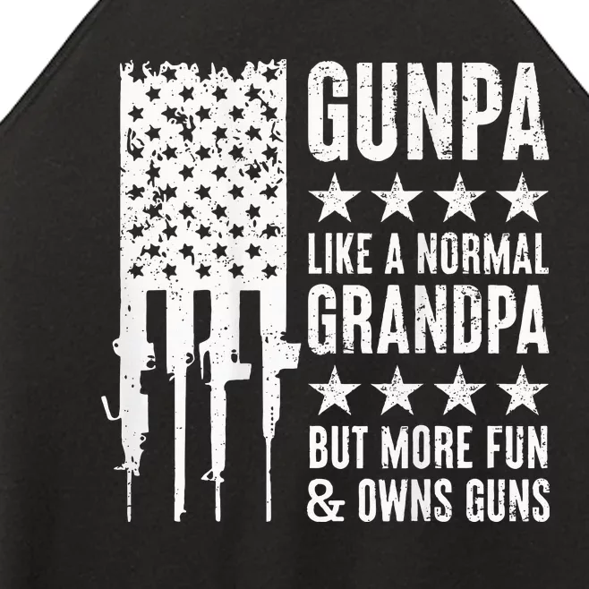 Gunpa Like A Normal Grandpa But More Fun & Owns Guns Women’s Perfect Tri Rocker Tank