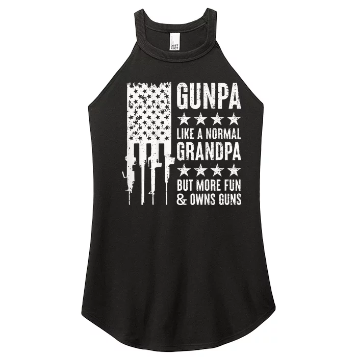 Gunpa Like A Normal Grandpa But More Fun & Owns Guns Women’s Perfect Tri Rocker Tank